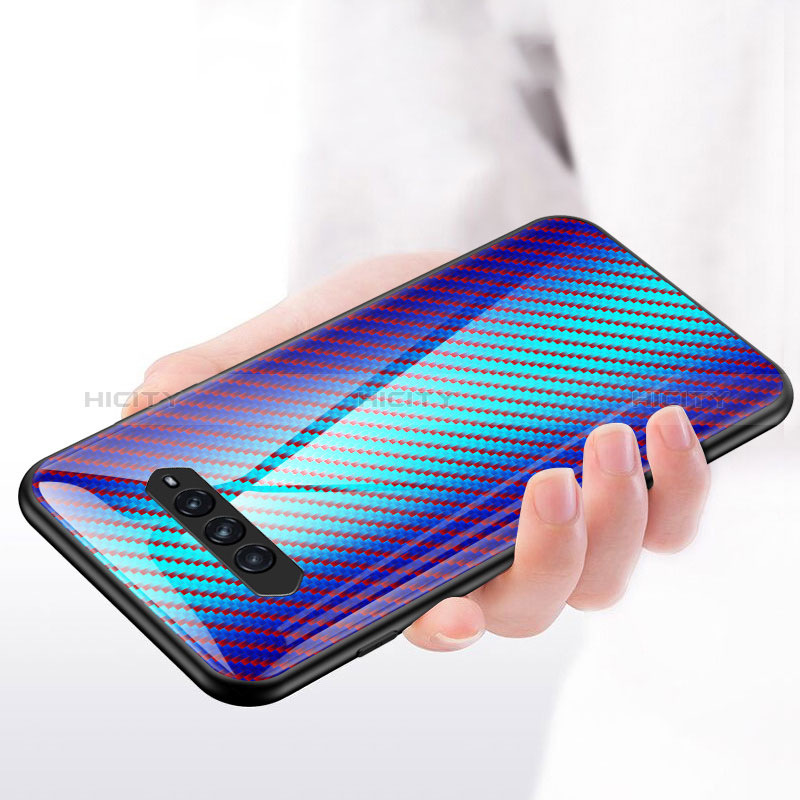 Carcasa Bumper Funda Silicona Espejo Gradiente Arco iris LS2 para Xiaomi Black Shark 4 5G