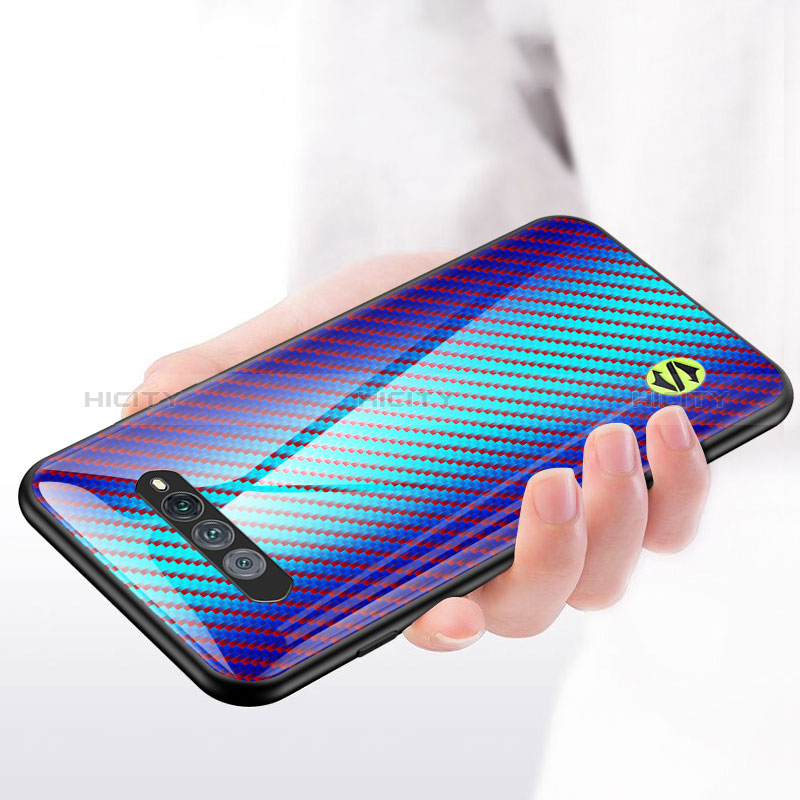 Carcasa Bumper Funda Silicona Espejo Gradiente Arco iris LS2 para Xiaomi Black Shark 4S Pro 5G