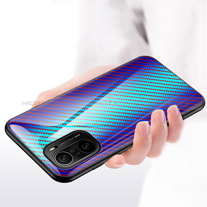 Carcasa Bumper Funda Silicona Espejo Gradiente Arco iris LS2 para Xiaomi Mi 11X 5G