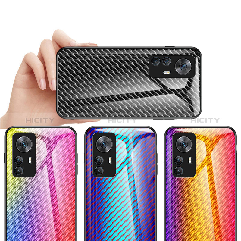 Carcasa Bumper Funda Silicona Espejo Gradiente Arco iris LS2 para Xiaomi Mi 12T 5G