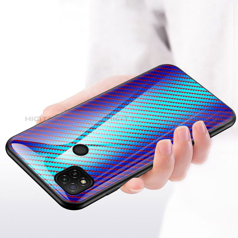 Carcasa Bumper Funda Silicona Espejo Gradiente Arco iris LS2 para Xiaomi POCO C3