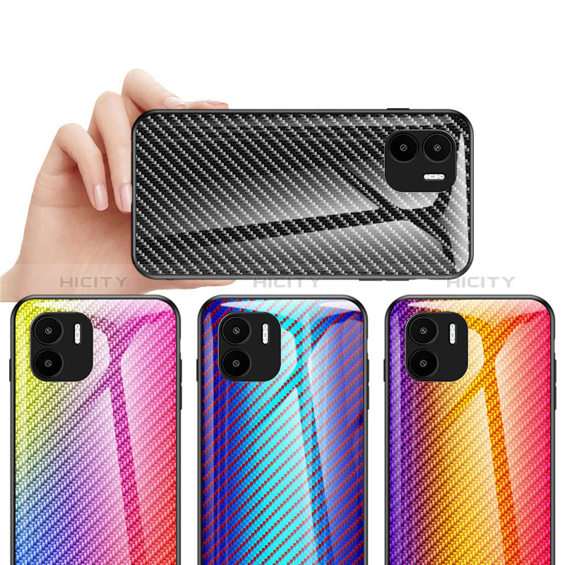 Carcasa Bumper Funda Silicona Espejo Gradiente Arco iris LS2 para Xiaomi Poco C51