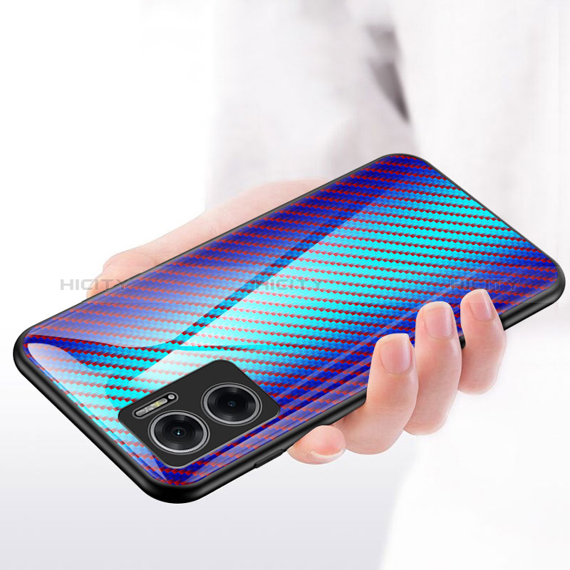 Carcasa Bumper Funda Silicona Espejo Gradiente Arco iris LS2 para Xiaomi Redmi 10 5G