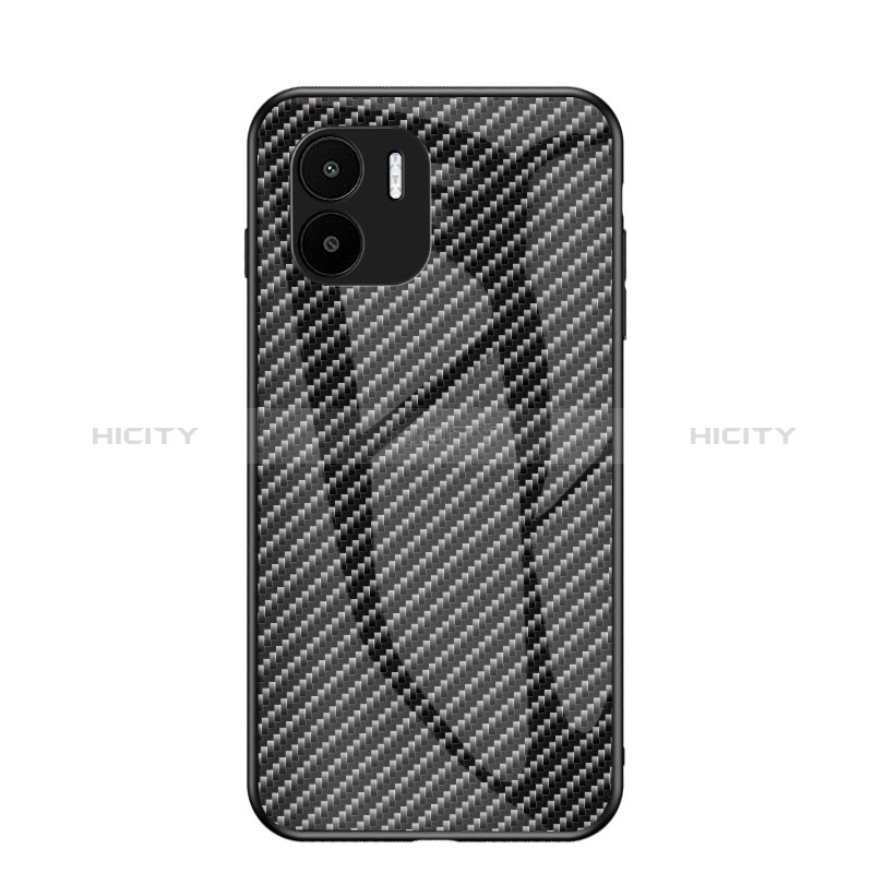 Carcasa Bumper Funda Silicona Espejo Gradiente Arco iris LS2 para Xiaomi Redmi A2 Plus Negro