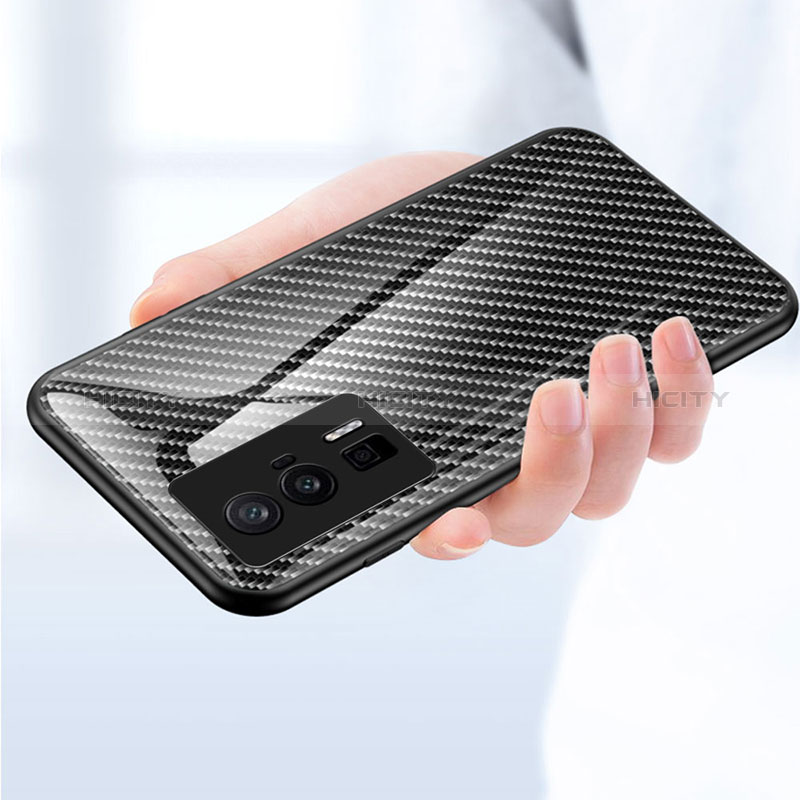 Carcasa Bumper Funda Silicona Espejo Gradiente Arco iris LS2 para Xiaomi Redmi K60 Pro 5G