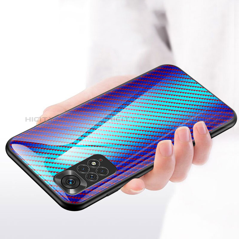 Carcasa Bumper Funda Silicona Espejo Gradiente Arco iris LS2 para Xiaomi Redmi Note 11 4G (2022)