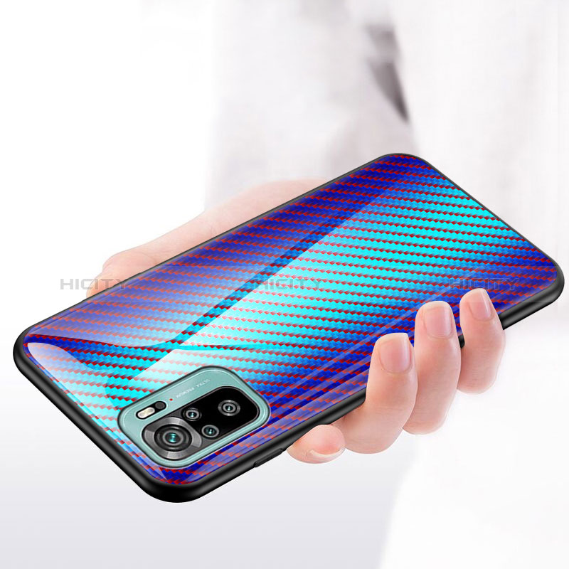 Carcasa Bumper Funda Silicona Espejo Gradiente Arco iris LS2 para Xiaomi Redmi Note 11 SE India 4G