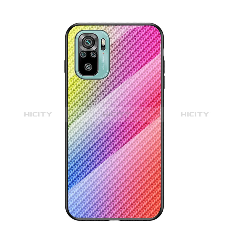 Carcasa Bumper Funda Silicona Espejo Gradiente Arco iris LS2 para Xiaomi Redmi Note 11 SE India 4G