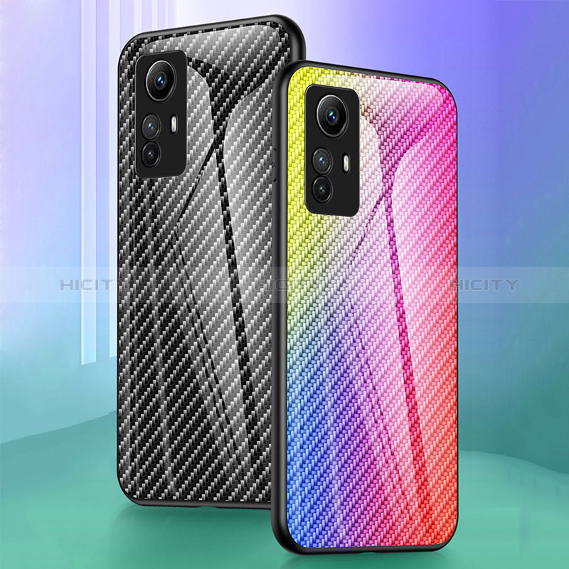 Carcasa Bumper Funda Silicona Espejo Gradiente Arco iris LS2 para Xiaomi Redmi Note 12S