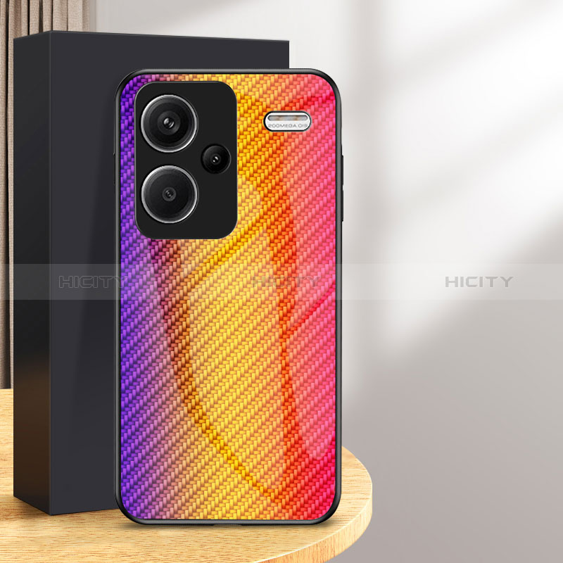 Carcasa Bumper Funda Silicona Espejo Gradiente Arco iris LS2 para Xiaomi Redmi Note 13 Pro+ Plus 5G