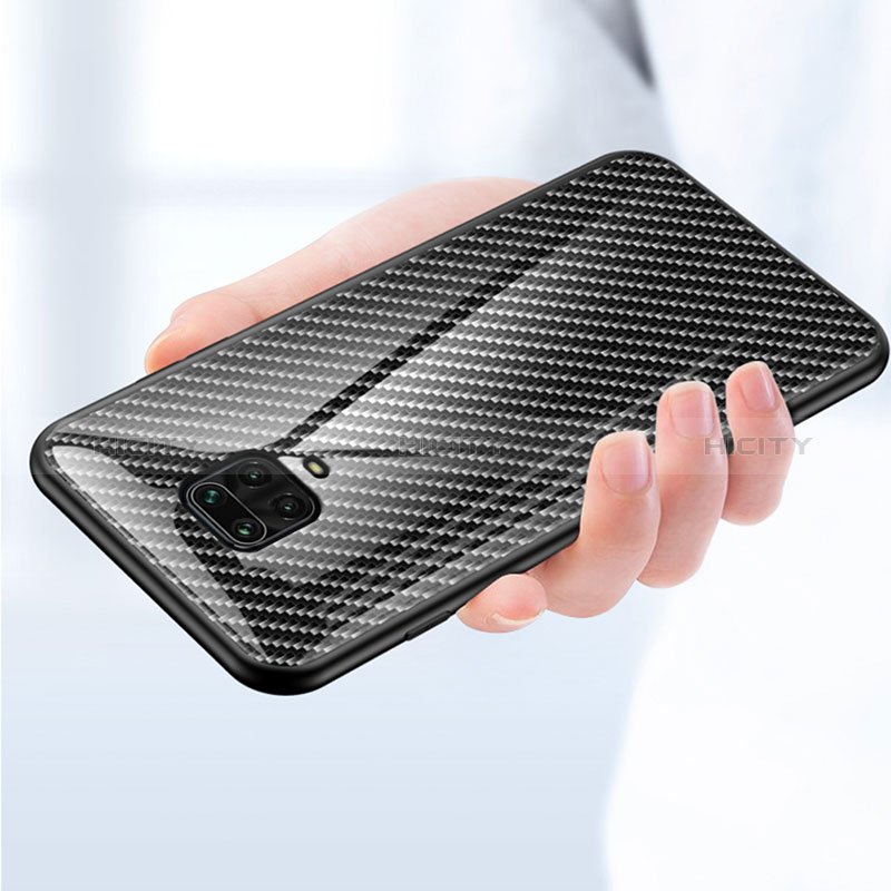 Carcasa Bumper Funda Silicona Espejo Gradiente Arco iris LS2 para Xiaomi Redmi Note 9 Pro