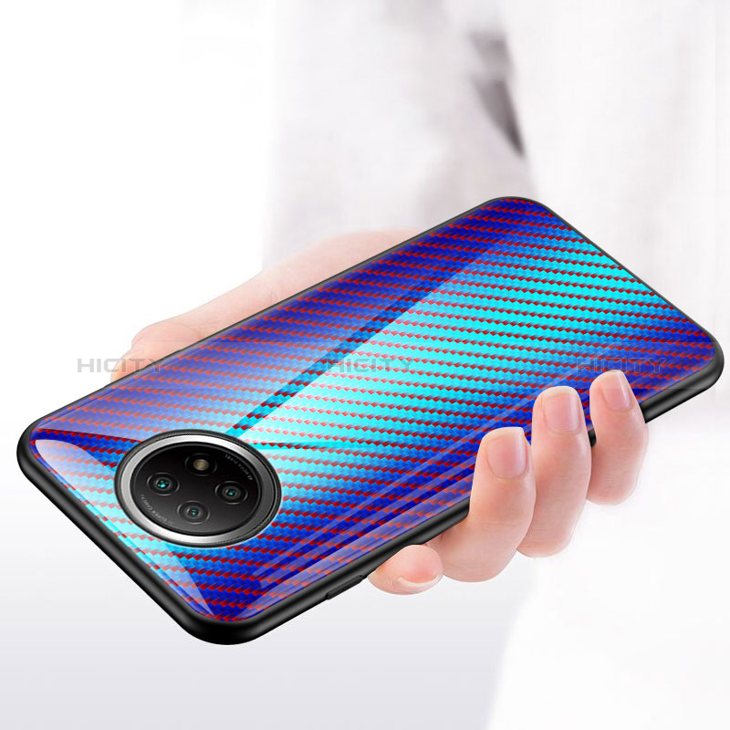 Carcasa Bumper Funda Silicona Espejo Gradiente Arco iris LS2 para Xiaomi Redmi Note 9T 5G