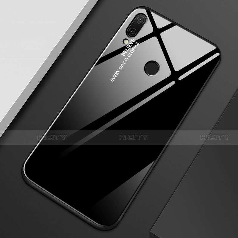 Carcasa Bumper Funda Silicona Espejo Gradiente Arco iris M01 para Huawei Y9 (2019)