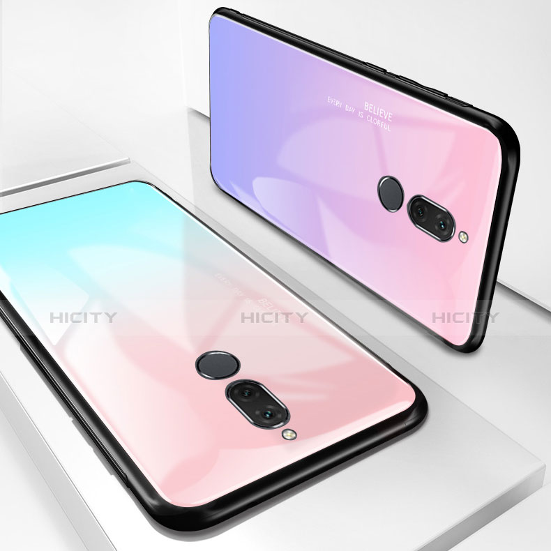 Carcasa Bumper Funda Silicona Espejo Gradiente Arco iris para Huawei Maimang 6