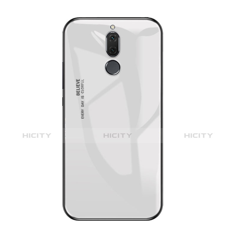 Carcasa Bumper Funda Silicona Espejo Gradiente Arco iris para Huawei Maimang 6 Blanco