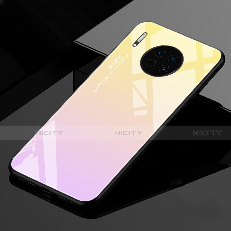 Carcasa Bumper Funda Silicona Espejo Gradiente Arco iris para Huawei Mate 30 5G