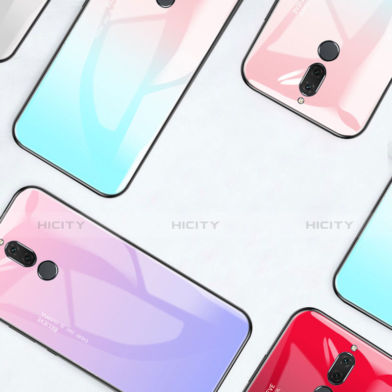 Carcasa Bumper Funda Silicona Espejo Gradiente Arco iris para Huawei Nova 2i