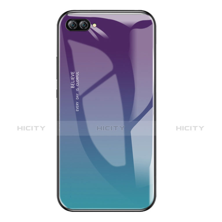 Carcasa Bumper Funda Silicona Espejo Gradiente Arco iris para Huawei Nova 2S Multicolor