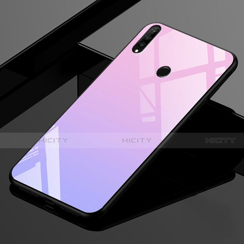 Carcasa Bumper Funda Silicona Espejo Gradiente Arco iris para Huawei Nova 4e