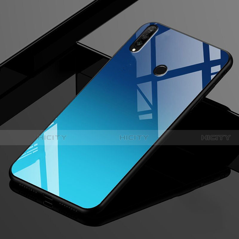 Carcasa Bumper Funda Silicona Espejo Gradiente Arco iris para Huawei Nova 4e