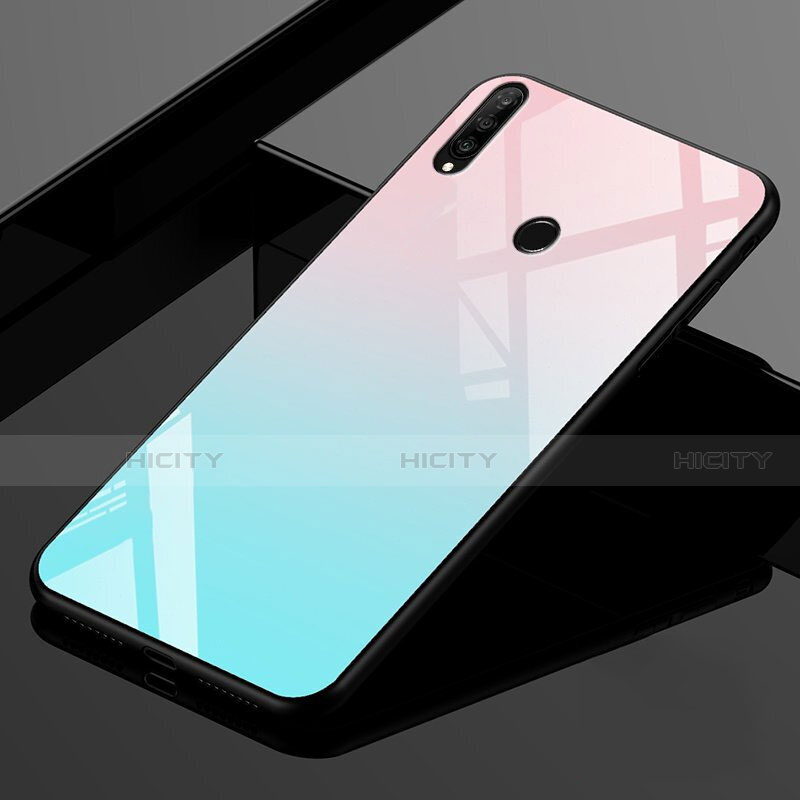 Carcasa Bumper Funda Silicona Espejo Gradiente Arco iris para Huawei Nova 4e