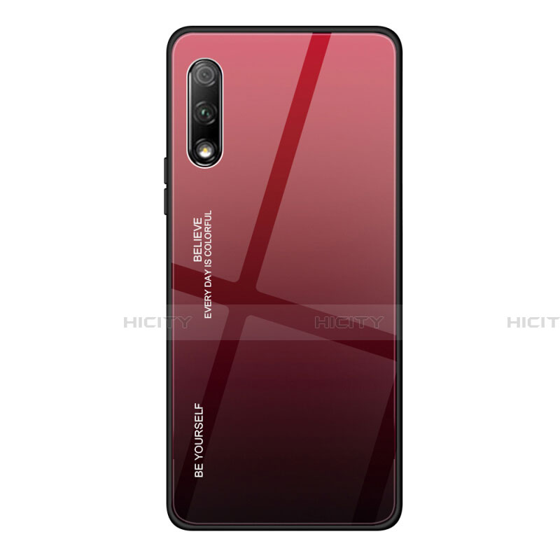 Carcasa Bumper Funda Silicona Espejo Gradiente Arco iris para Huawei P Smart Z (2019)