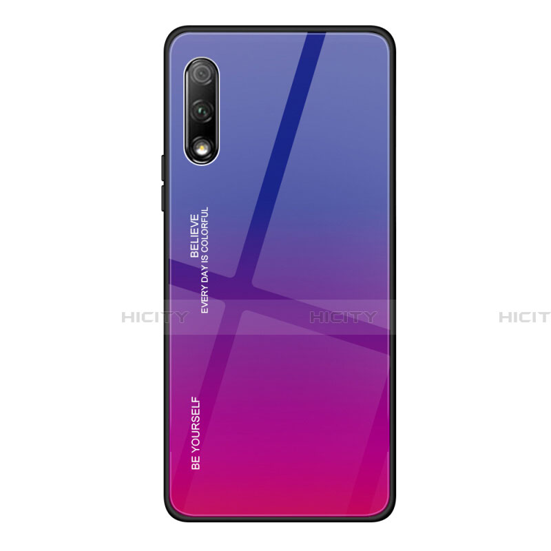 Carcasa Bumper Funda Silicona Espejo Gradiente Arco iris para Huawei P Smart Z (2019)