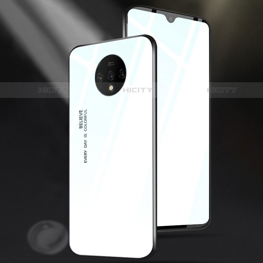 Carcasa Bumper Funda Silicona Espejo Gradiente Arco iris para OnePlus 7T