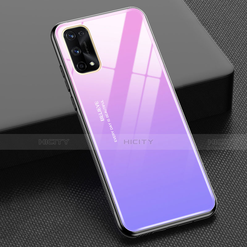 Carcasa Bumper Funda Silicona Espejo Gradiente Arco iris para Realme Q2 Pro 5G