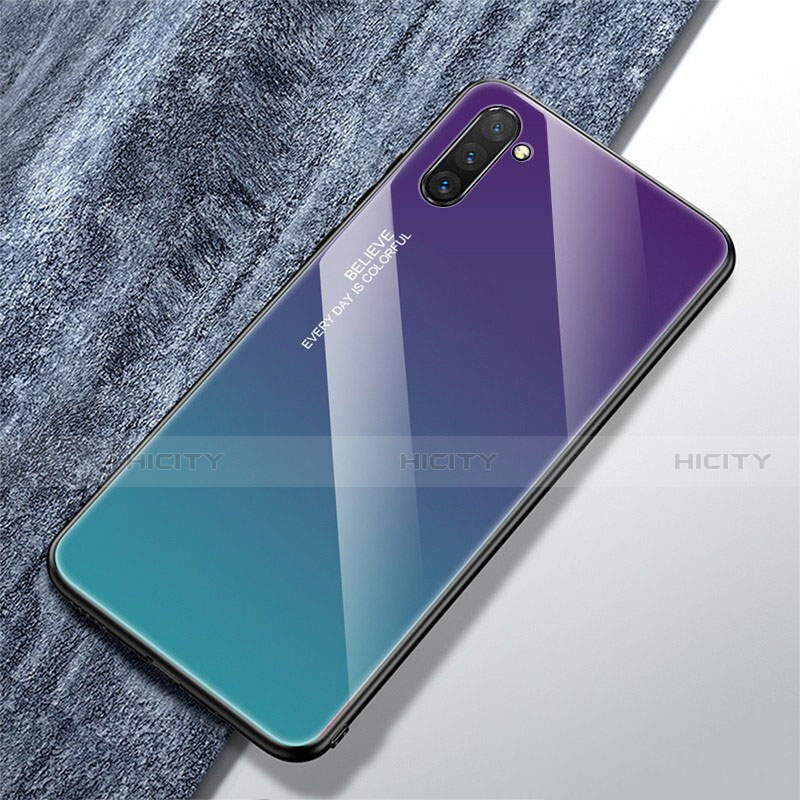 Carcasa Bumper Funda Silicona Espejo Gradiente Arco iris para Samsung Galaxy Note 10