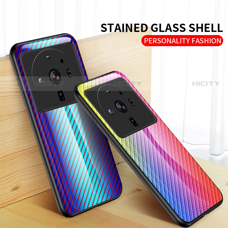 Carcasa Bumper Funda Silicona Espejo Gradiente Arco iris para Xiaomi Mi 12S Ultra 5G