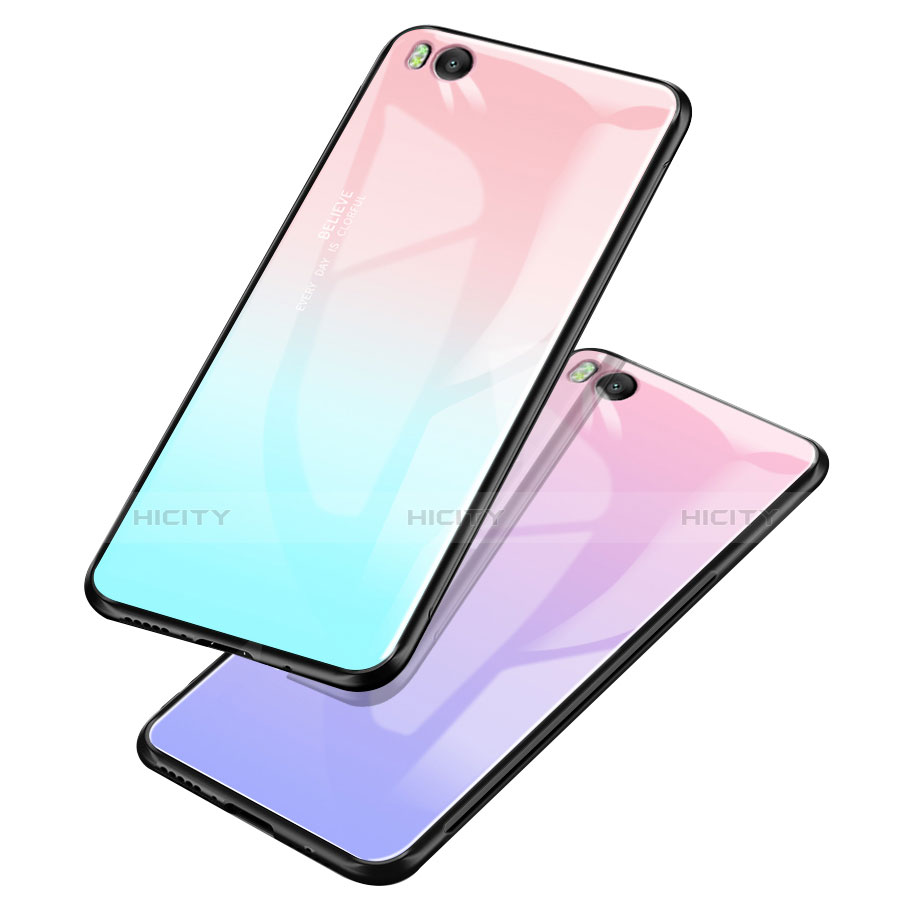 Carcasa Bumper Funda Silicona Espejo Gradiente Arco iris para Xiaomi Mi 5S 4G