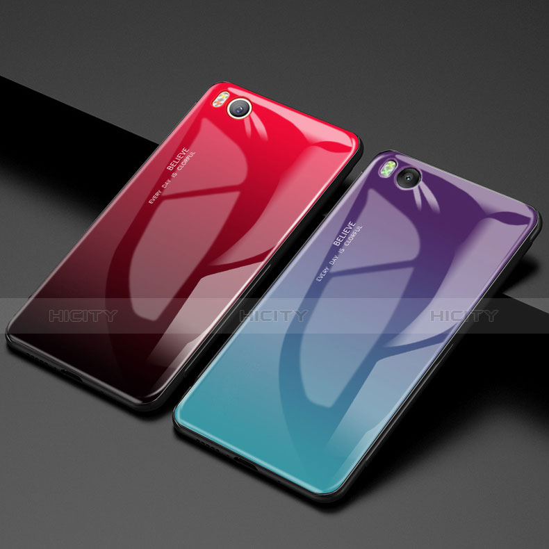 Carcasa Bumper Funda Silicona Espejo Gradiente Arco iris para Xiaomi Mi 5S 4G