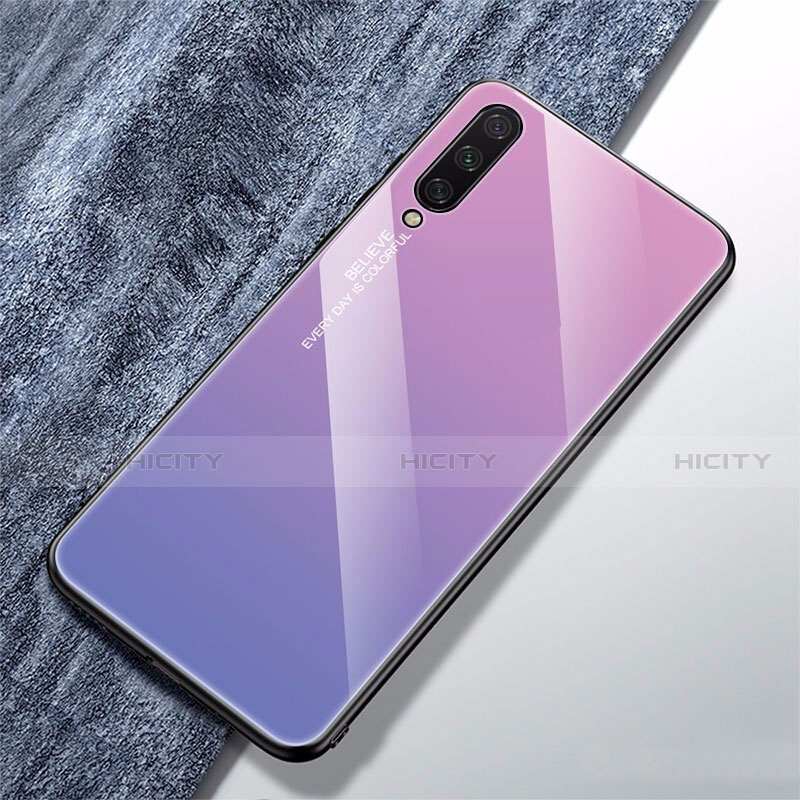 Carcasa Bumper Funda Silicona Espejo Gradiente Arco iris para Xiaomi Mi A3