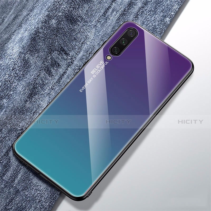 Carcasa Bumper Funda Silicona Espejo Gradiente Arco iris para Xiaomi Mi A3