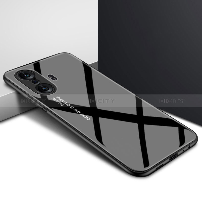 Carcasa Bumper Funda Silicona Espejo Gradiente Arco iris para Xiaomi Poco F3 GT 5G