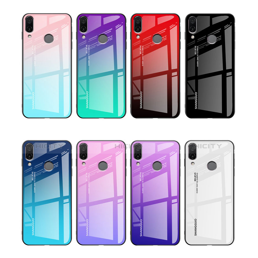 Carcasa Bumper Funda Silicona Espejo Gradiente Arco iris para Xiaomi Redmi Note 7