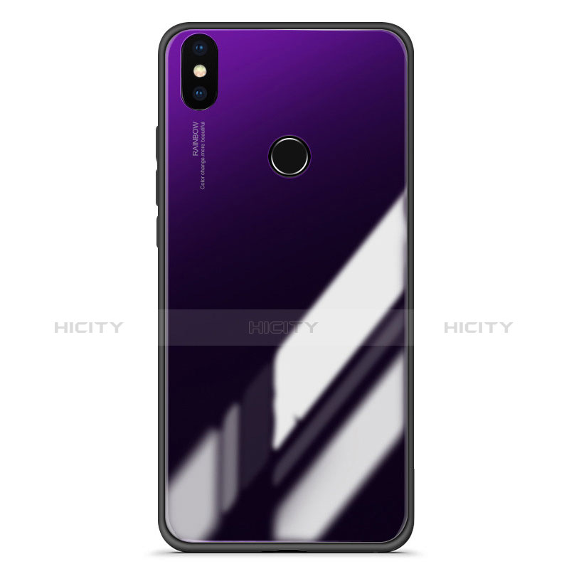 Carcasa Bumper Funda Silicona Espejo Gradiente para Xiaomi Mi 6X Morado