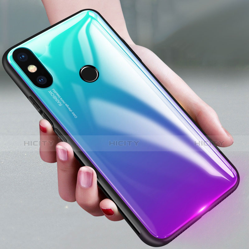 Carcasa Bumper Funda Silicona Espejo Gradiente para Xiaomi Mi A2