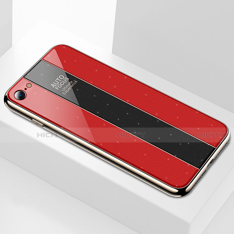 Carcasa Bumper Funda Silicona Espejo M01 para Apple iPhone 6 Plus Rojo