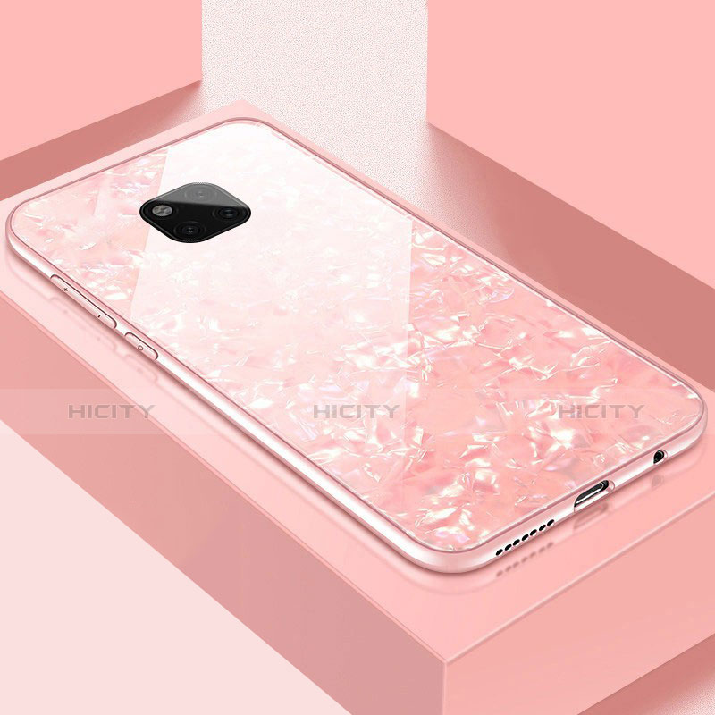 Carcasa Bumper Funda Silicona Espejo M01 para Huawei Mate 20 Pro Oro Rosa