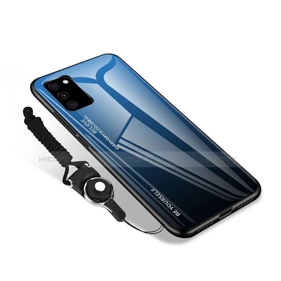Carcasa Bumper Funda Silicona Espejo M01 para Samsung Galaxy S20 FE 4G Azul