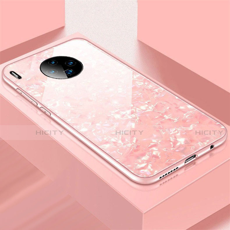 Carcasa Bumper Funda Silicona Espejo M02 para Huawei Mate 30 5G Oro Rosa