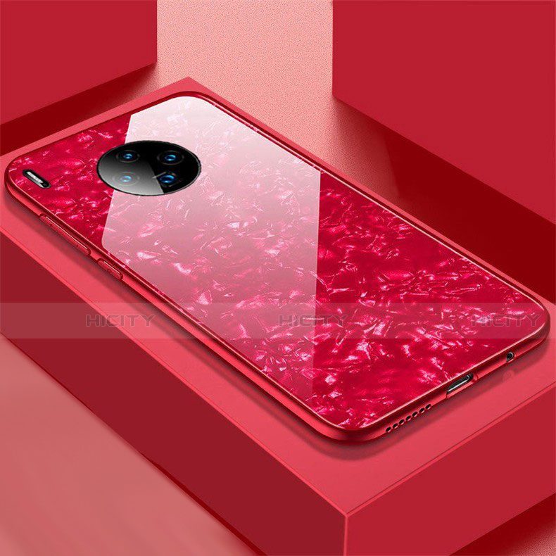 Carcasa Bumper Funda Silicona Espejo M02 para Huawei Mate 30 5G Rojo