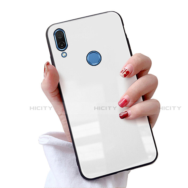 Carcasa Bumper Funda Silicona Espejo M02 para Huawei Nova 3e Blanco