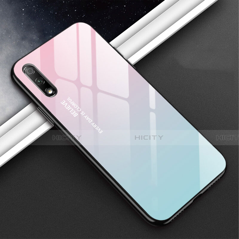 Carcasa Bumper Funda Silicona Espejo M02 para Huawei P Smart Z (2019) Cian