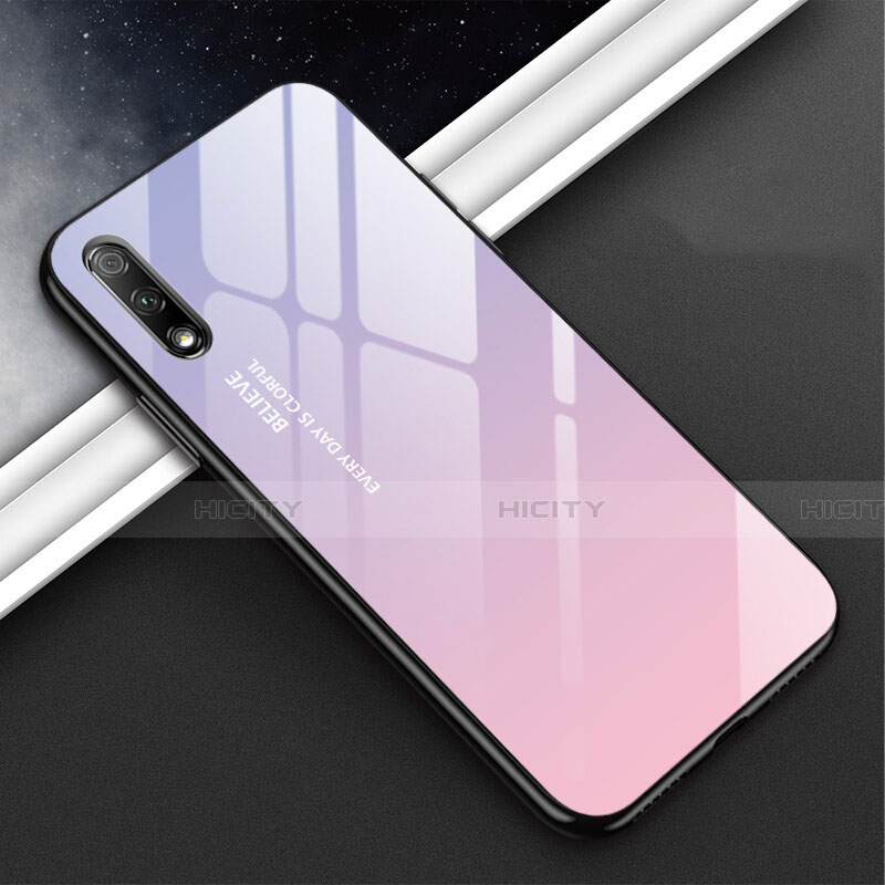 Carcasa Bumper Funda Silicona Espejo M02 para Huawei Y9 Prime (2019) Morado