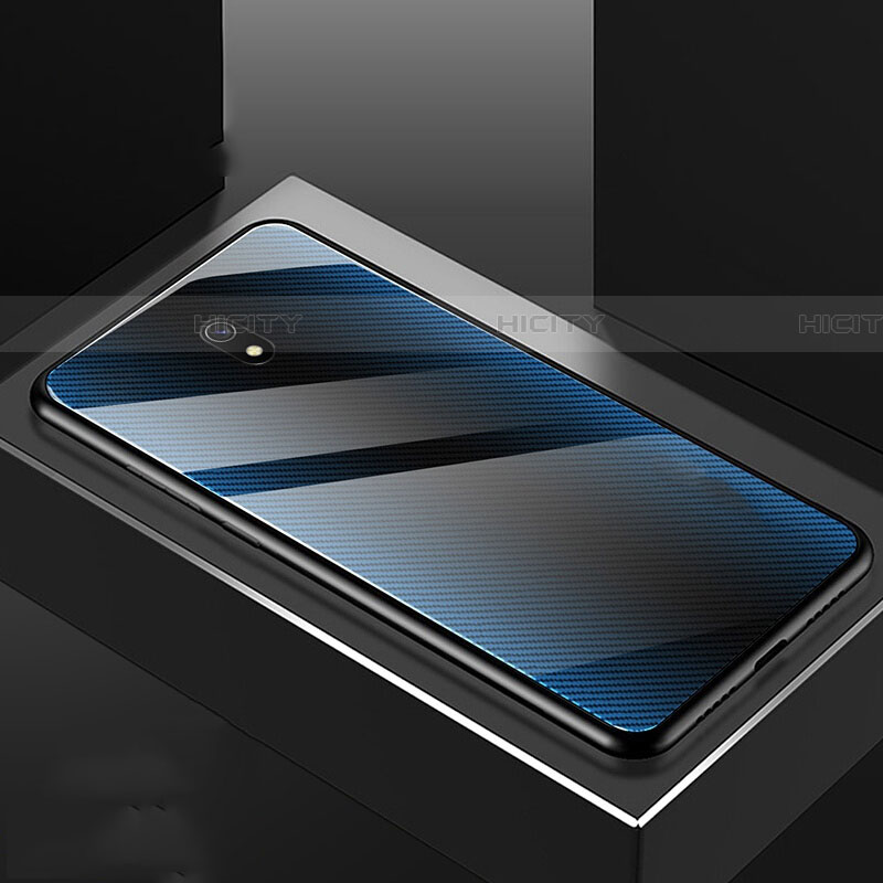 Carcasa Bumper Funda Silicona Espejo M02 para Xiaomi Redmi 8A Azul Cielo