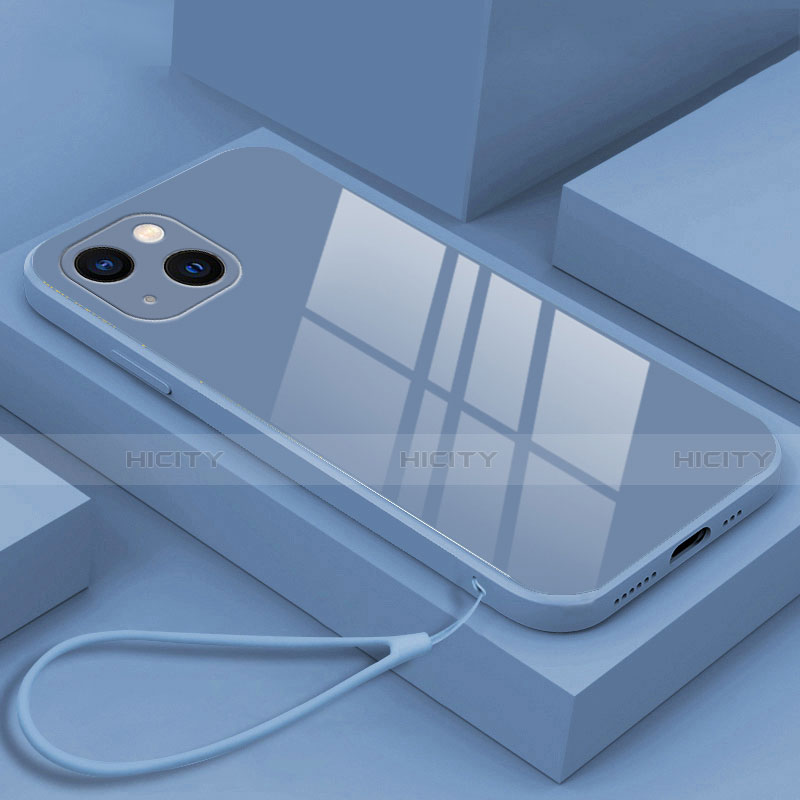 Carcasa Bumper Funda Silicona Espejo M03 para Apple iPhone 13