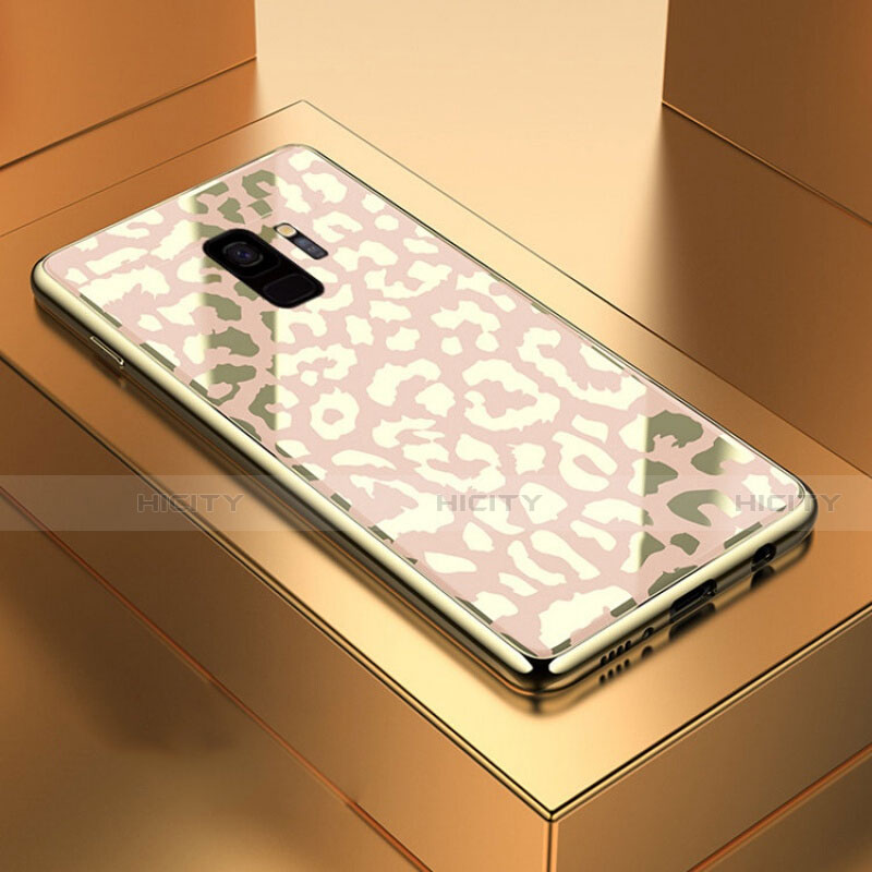 Carcasa Bumper Funda Silicona Espejo M05 para Samsung Galaxy S9 Oro